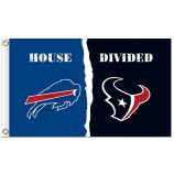 Nfl Buffalo Bills 3'x5 'Polyester-Flags mit Texans geteilt