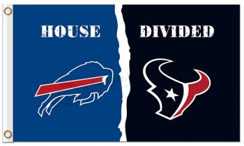 Nfl buffalo bill 3'x5'涤纶旗帜与德克萨斯人分开