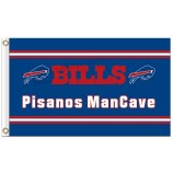 Nfl Büffel Rechnungen 3'x5 'Polyester Flaggen Pisanos Mancave