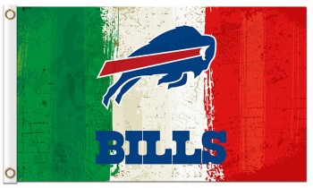 Nfl buffalo bills 3'x5 'polyester vlaggen drie kleuren