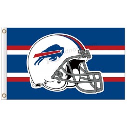NFL Buffalo Bills 3'x5' polyester flags helmet with stripes