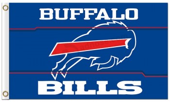 Nfl buffalo bills 3'x5 'polyester drapeaux vers le haut buffalo vers le bas des factures