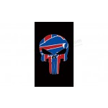NFL Buffalo Bills 3'x5' polyester flags skull