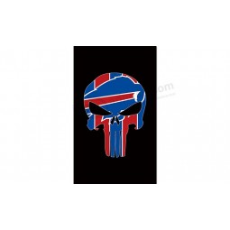 NFL Buffalo Bills 3'x5' polyester flags skull