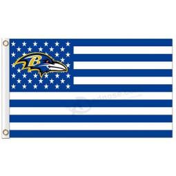 NFL Baltimore Raben 3'x5 'Polyester Fahnen Sterne Streifen
