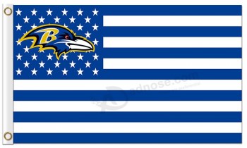 Nfl baltimore ravens 3'x5'涤纶旗星条纹