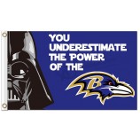 Benutzerdefinierte hoch-Ende nfl Baltimore Raben 3'x5 'Polyester Fahnen Star Wars