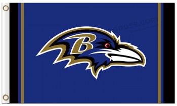 Custom high-end NFL Baltimore Ravens 3'x5' polyester flags logo