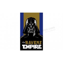 Custom high-end NFL Baltimore Ravens 3'x5' polyester flags empire