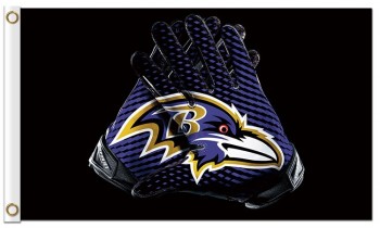 NFL Baltimore Ravens 3'x5' polyester flags gloves for sale