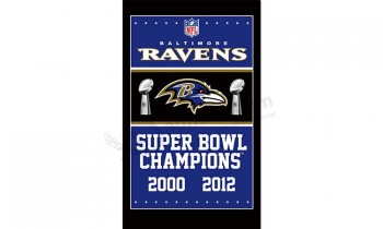 NFL Baltimore Ravens 3'x5' polyester flags champion for sale
