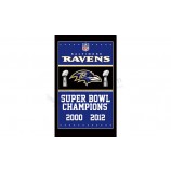 Nfl baltimore Raben 3'x5 'Polyester Flaggen Champion zum Verkauf