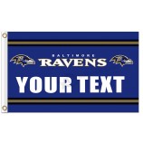 Nfl baltimore Raben 3'x5 'Polyester kennzeichnet Ihren Text zum Verkauf