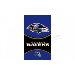 NFL Baltimore Ravens 3'x5' polyester flags vertical flag for sale