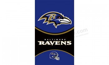 Nfl baltimore ravens 3'x5'聚酯旗垂直旗出售