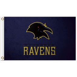 定制高-结束nfl baltimore ravens 3'x5'涤纶旗帜乌鸦新设计
