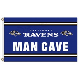 Custom high-end NFL Baltimore Ravens 3'x5' polyester flags MAN CAVE