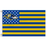 Benutzerdefinierte hoch-Ende nfl Baltimore Raben 3'x5 'Polyester Fahnen Sterne Streifen