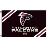 Benutzerdefinierte hoch-Ende nfl atlanta falcons3'x5 'Polyester Flagge mit zwei Linien an den Ecken