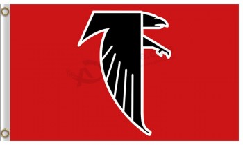 Custom high-end NFL Atlanta Falcons3'x5' polyester flag flying falcon
