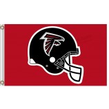 Benutzerdefinierte hoch-Ende nfl atlanta falcons3'x5 'Polyester Flagge helment