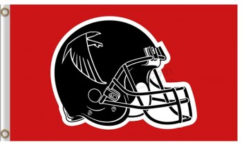 Aangepaste hoogte-Einde nfl atlanta falcons3'x5 'polyester vlag helment flatwise