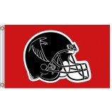 Benutzerdefinierte hoch-Nfl atlanta falcons3'x5 'Polyester Flaggenhelme flatwise