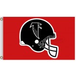 Benutzerdefinierte hoch-Ende nfl atlanta falcons3'x5 'Polyester Flagge helment stehend