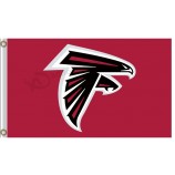 Benutzerdefinierte hoch-Ende nfl atlanta falcons3'x5 'Polyesterflaggenlogo