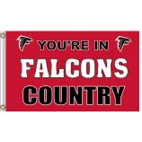 Benutzerdefinierte hoch-Ende nfl atlanta falcons3'x5 'Polyester Flagge Falken Land