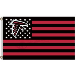 Alta personalizado-Fim nfl estrelas de bandeira de poliéster de atlanta falcons3'x5 'e listras