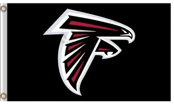 定制高-结束nfl亚特兰大falcons3'x5'涤纶旗在中间的大徽标