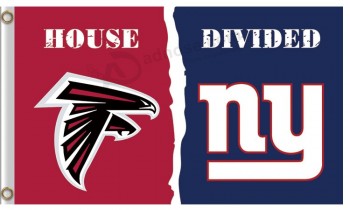Custom high-end NFL Atlanta Falcons3'x5' polyester flag house divided giants