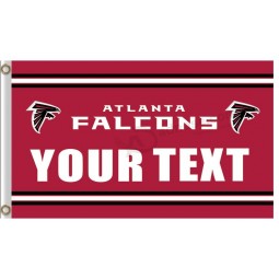 Benutzerdefinierte hoch-Ende nfl atlanta falcons3'x5 Polyesterflagge Ihr Text