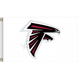 Benutzerdefinierte hoch-Ende nfl atlanta falcons3'x5 'Polyester Flagge großen Logo weißen Hintergrund