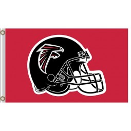 Benutzerdefinierte hoch-Ende nfl atlanta falcons3'x5 'Polyester Flagge großer Helm