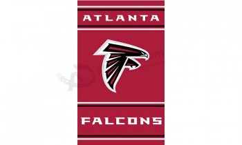 Aangepaste hoogte-Einde nfl atlanta falcons3'x5 'polyester vlag verticle type