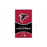 Benutzerdefinierte hoch-Ende nfl atlanta falcons3'x5 'Polyester Flagge Helmet Logo mit Helm