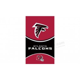 Benutzerdefinierte hoch-Ende nfl atlanta falcons3'x5 'Polyester Flagge Helmet Logo mit Helm