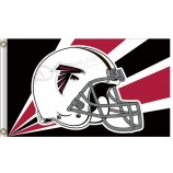Benutzerdefinierte hoch-Ende nfl atlanta falcons3'x5 'Polyester Flagge heliment radioaktive Strahlen