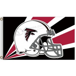 Benutzerdefinierte hoch-Ende nfl atlanta falcons3'x5 'Polyester Flagge heliment radioaktive Strahlen