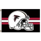 Custom high-end NFL Atlanta Falcons3'x5' polyester flag helment BIG helmet