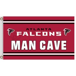 定制高-结束nfl atlanta falcons3'x5'聚酯旗男人洞穴