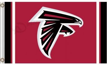 定制便宜的nfl atlanta falcons3'x5'聚酯旗条纹左右