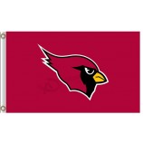 Kundenspezifischer nfl arizona Kardinäle 3'x5 Polyesterflagge roter Vogel
