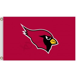 Kundenspezifischer nfl arizona Kardinäle 3'x5 Polyesterflagge roter Vogel