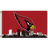 Benutzerdefinierte billige nfl arizona kardinäle 3'x5 'polyester flagge skyline der stadt