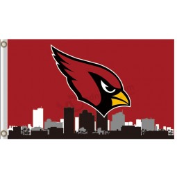 Benutzerdefinierte billige nfl arizona kardinäle 3'x5 'polyester flagge skyline der stadt