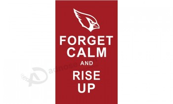 Custom cheap NFL Arizona Cardinals 3'x5' polyester flag forget calm and rise up