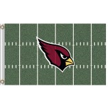 Großhandel hoch-Ende nfl Arizona Kardinäle 3'x5 'Polyester Flagge grünen Hintergrund